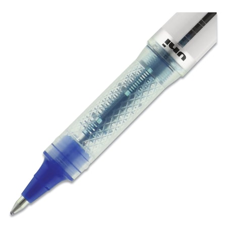 Uni-Ball ELITE Stick Roller Ball Pen, Bold 0.8mm, Blue Ink, Wht/Blue Barrel 69024